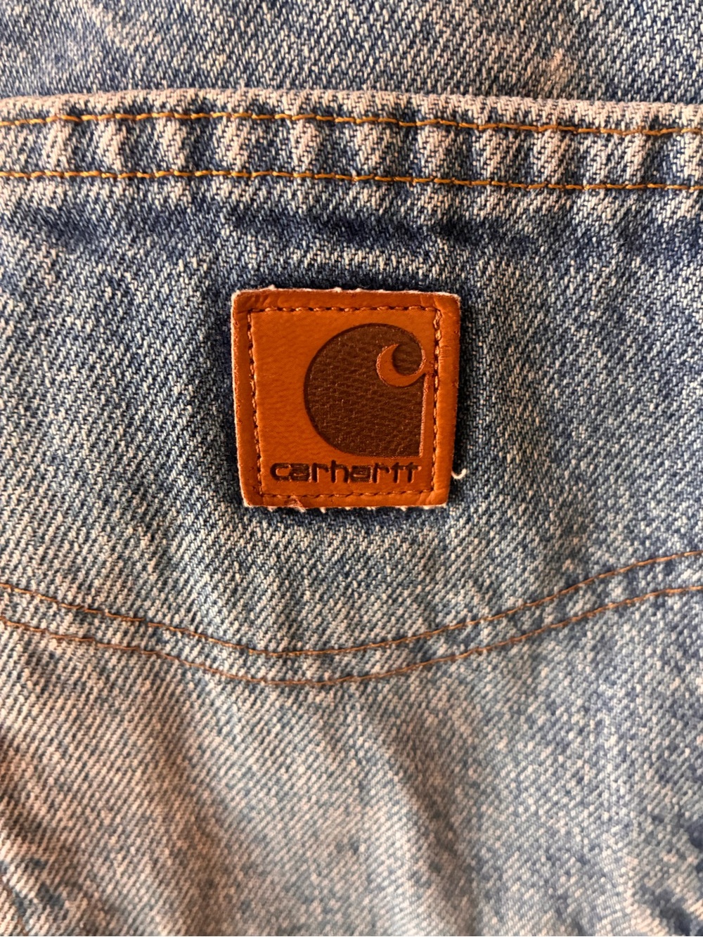 Carhartt Men's Slim Straight Light Blue Denim Jeans - Picture 6 of 7